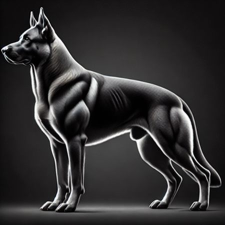 DALL·E 2024-11-27 22.26.23 - A full side-view of a strong, masculine male German Shepherd 450